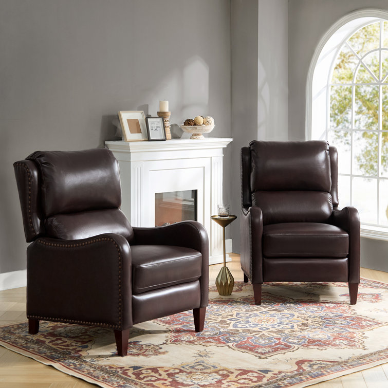 Leather deals rocker glider